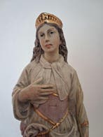 Statue, Heilige Godelieve - 29 cm - Pierre de fonte, Antiek en Kunst