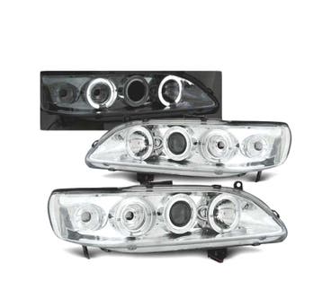 Phares Pour Honda Accord 98-02 Angel Eyes Usa Chromé, Auto-onderdelen, Verzenden, Nieuw