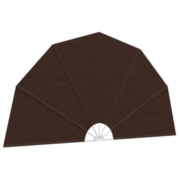 vidaXL Balkon Privacy Scherm Ø 400 cm Polyester Bruin, Verzenden, Nieuw