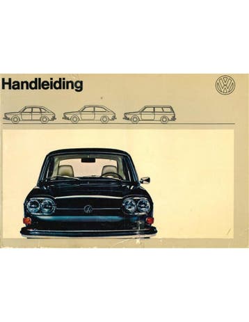 1971 VOLKSWAGEN 411 E INSTRUCTIEBOEKJE NEDERLANDS
