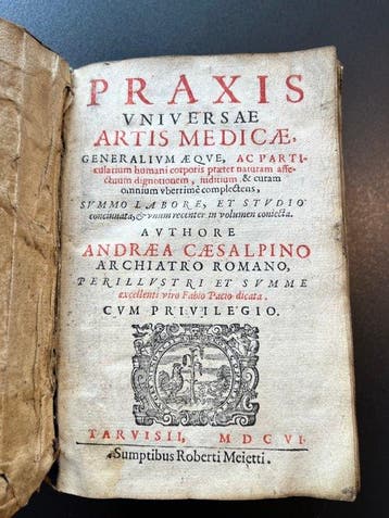 Andreas Caesalpinus - Praxis universae artis medicae -, Antiek en Kunst
