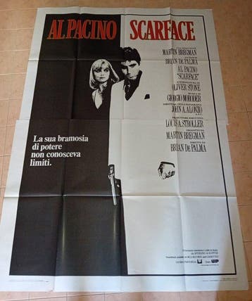 Al Pacino - SCARFACE original poster CULT TONY MONTANA