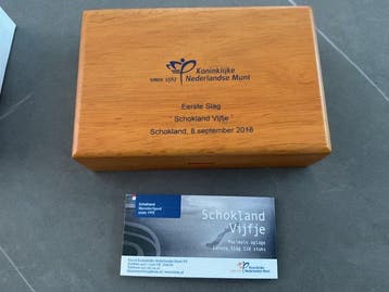 Pays-Bas. 5 Euro 2018 Schokland Vijfje - Eerste Slag Proof