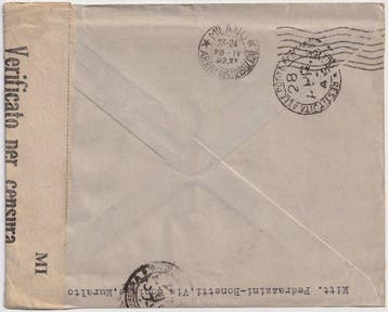 Zwitserland 1944 - 27 apr Triptiek voor materie gebruikt in, Gestempeld