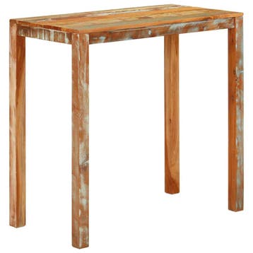 vidaXL Bartafel 112x55x108 cm gerecycled massief mangohout, Verzenden, Nieuw