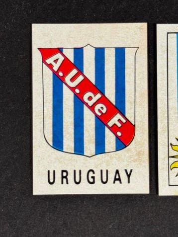 1970 Panini Mexico 70 World Cup, - Badge & Flag: Uruguay - 2, Nieuw