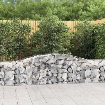 vidaXL Schanskorf 2 st gewelfd 400x50x60/80 cm, Verzenden