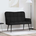 vidaXL Tweedelige Sofa Zwart 115 x 61 x 87 cm Stof, Verzenden