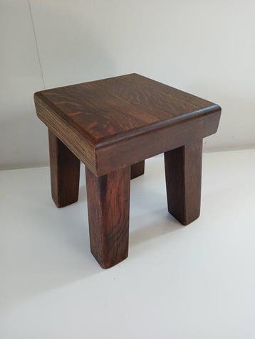 Bijzettafel - Eik - Vintage-Brutalist