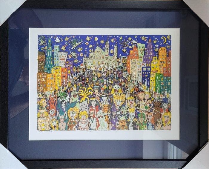James Rizzi (1950-2011) - Halloween in the USA, Antiquités & Art, Art | Objets design