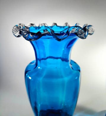 Vaas - victoriaans/Boheems paar vazen - Glas, Antiquités & Art