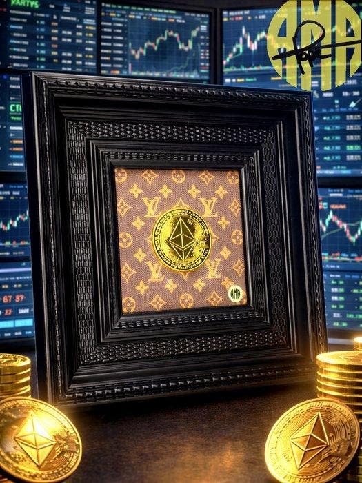 AMA • Pope (1985) - Ethereum Couture - Louis Vuitton &, Antiquités & Art, Art | Objets design