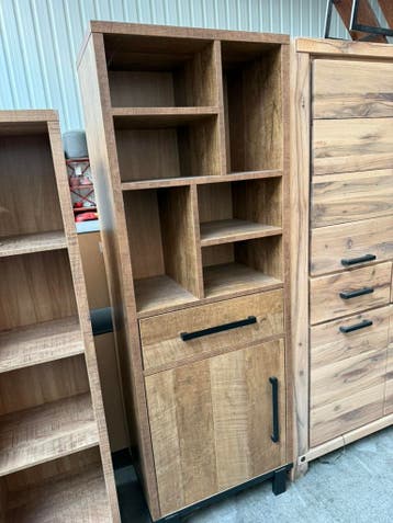 Malaga bergkast, kleur old teak, Nieuw, Overige materialen