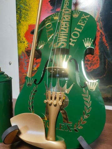 fp pop art - Rolex Violon et Capsule 60 cm luxury green