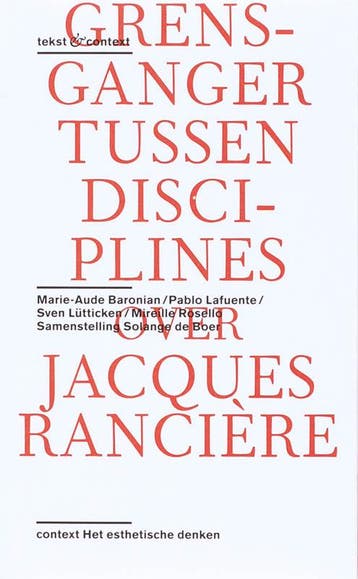 Over het werk van Jacques Rancière / Tekst & context, Verzenden