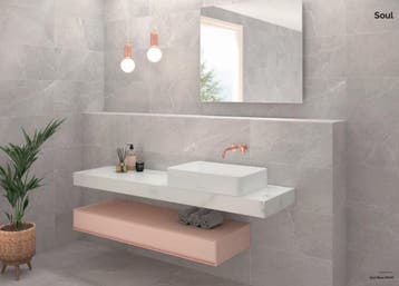 Soul Base 30x60 / Licht Grijs / Wandtegel MAT / Badkamer /, Ophalen of Verzenden, Nieuw