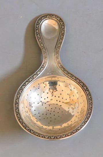 Theezeef - .800 zilver, Antiek en Kunst