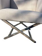 Eichholtz - Fauteuil - Chroom, Staal, Textiel - Eichholtz –