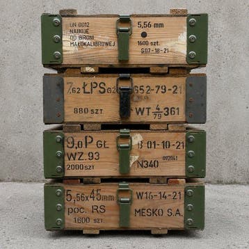 Mesko - Krat (4) - Wz.43 - Hout, Legering - Militaire houten