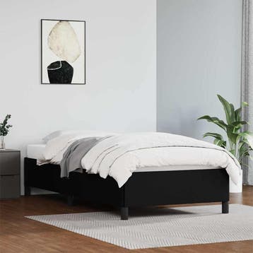 vidaXL Bedframe kunstleer zwart 80x200 cm, Huis en Inrichting, Slaapkamer | Bedden, Verzenden, Nieuw
