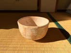 Japanse Chawan (theekopje), licht Shino-stijl steengoed,