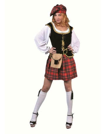 Sexy schotse carnavalsjurk voor dames, Ophalen of Verzenden