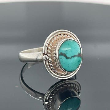Argent - Bague - turquoise