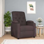 Stoffen Fauteuil Verstelbaar Donkerbruin | Retour Deal |..., Huis en Inrichting, Fauteuils, Gebruikt, Verzenden, 75 tot 100 cm