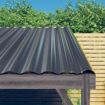 vidaXL Dakpanelen 12 st 60x36 cm gegalvaniseerd staal, Verzenden