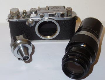 Leica IIIa - 1935 - Hektor 4.5/13.5cm - VIDOM finder -