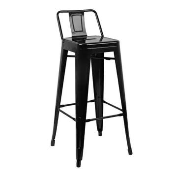 Barkrukken | BISTRO | Staal | Black | In-/Outdoor | 4 Stuks, Verzenden, Nieuw in verpakking