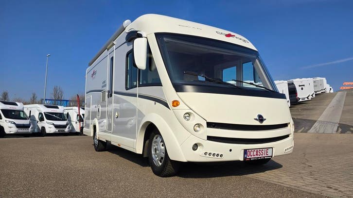 Carthago C-Tourer I 142 zeer verzorgd, hef-en dwarsbed 00003, Caravanes & Camping, Camping-cars