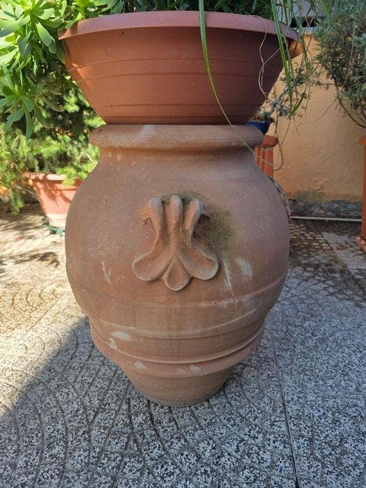 Vaas - Terracotta - tuinpot, Antiquités & Art, Curiosités & Brocante