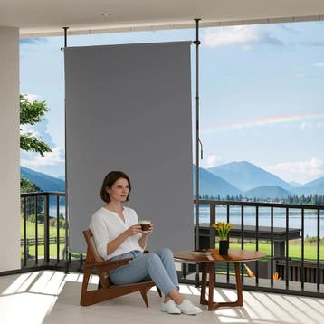 YEAUPE Pro Store Verticale buitenzonwering 150×300cm, zwa.., Ophalen of Verzenden