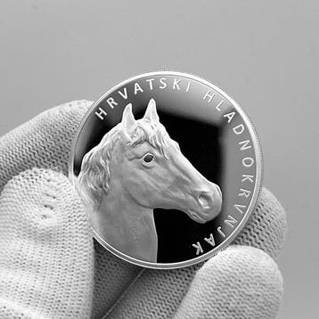 Kroatië. 4 Euro 2025 – Croatian Coldblood – 1 oz Silver coin