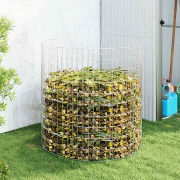 vidaXL Compostbak Ø100x100 cm gegalvaniseerd staal, Tuin en Terras, Verzenden, Nieuw