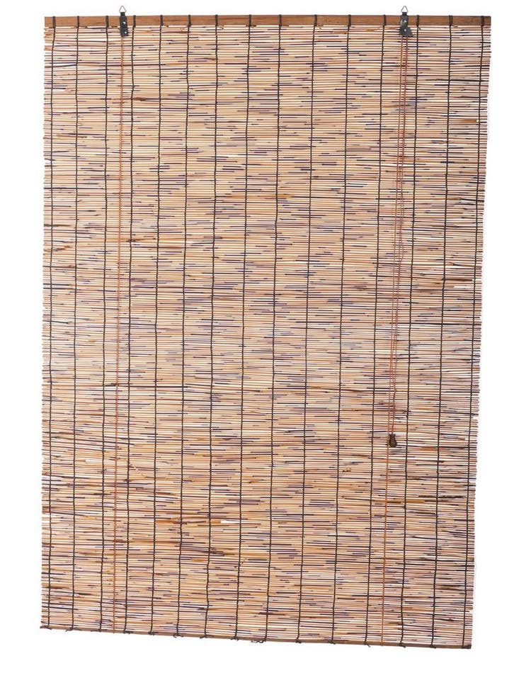 Rolgordijn donker riet 100 x 140 cm, Huis en Inrichting, Stoffering | Gordijnen en Lamellen, Verzenden