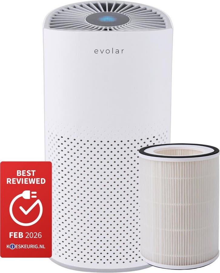 Evolar Pure4 Luchtreiniger met HEPA 13 Filter - CADR:, Elektronische apparatuur, Luchtbehandelingsapparatuur, Luchtreiniger, Nieuw