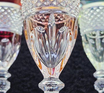 |- (6) x *exquisites Hofbauer Kristall (Germany)* -
