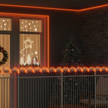 vidaXL Touw Licht met touwlichten Warmwit 20 m PVC, Verzenden