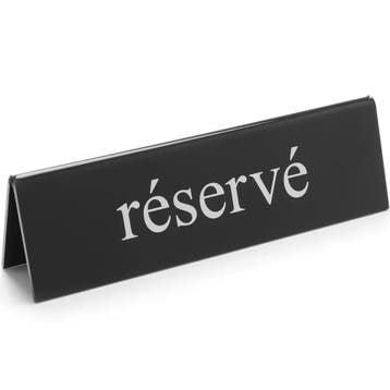 Tafelbordje | Kunststof | Réservé | 2-zijdig |, Verzenden, Nieuw in verpakking