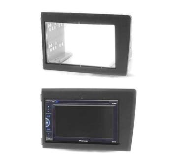 FACADE AUTORADIO 2-DIN NOIR POUR VOLVO S60 00-04 V70 XC70 01, Verzenden