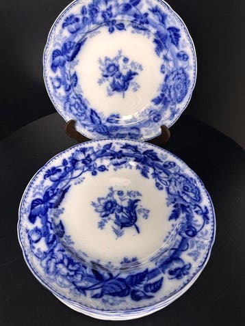 Wedgwood - Bord (12) - Rare set of 12 Antique Wedgwood, Antiek en Kunst
