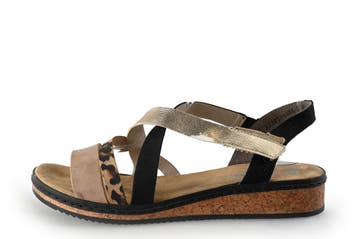 Rieker Sandalen in maat 41 Zwart, Verzenden, Zwart, Sandalen of Muiltjes, Zo goed als nieuw