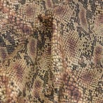 AA160 - Velours animalier rare - « Python Chic » - Tissu
