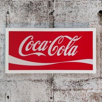 Coca-Cola - Lichtbord - Coca-Cola verlicht reclamebord -