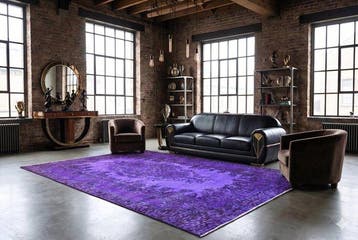 Violet vintage - Tapis - 275 cm - 165 cm -  fait main
