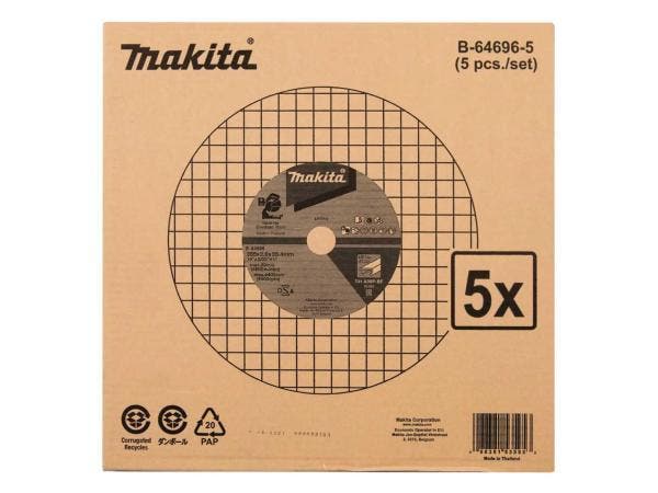 Veiling - 5x Makita slijpschijven 355x4.3x25.4mm bandenzaag, Doe-het-zelf en Bouw, Gereedschap | Slijpmachines, Nieuw