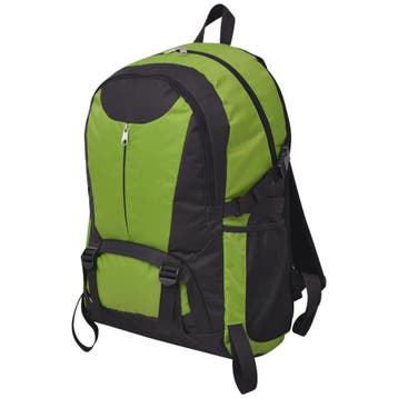 vidaXL Hiking rugzak 40 L zwart en groen, Verzenden
