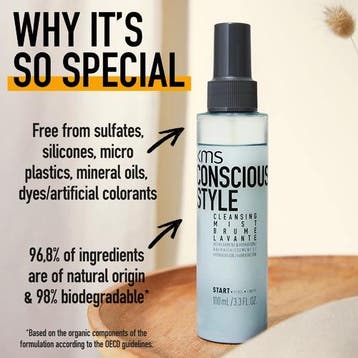 KMS ConsciousStyle Cleansing Mist (Texturizing Spray), Verzenden, Nieuw, Gel, Wax, Haarlak of Mousse